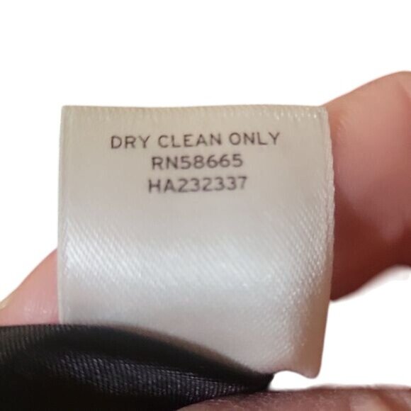 HALOGEN Vintage Black Tweed Double-Breasted Womens Jacket Button Closure Pocket - Picture 9 of 9